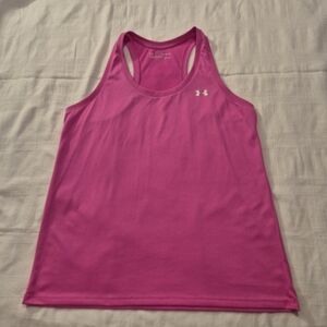 Under Armour women's XL pink tank top loose fit EUC